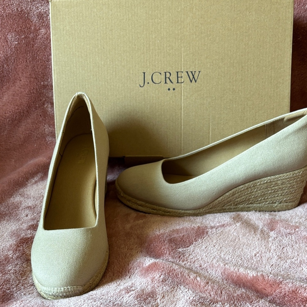 J. Crew Women's Beige Wedge Shoes